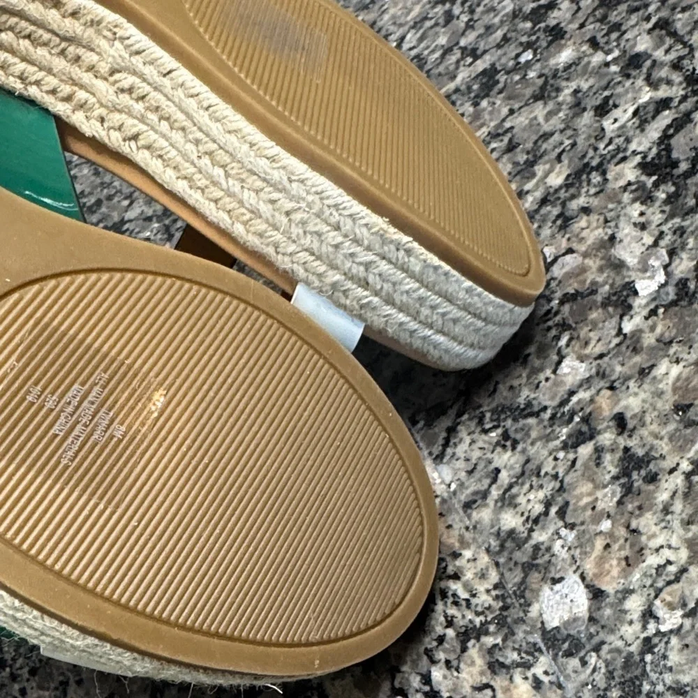 Tommy Hilfiger Navy, Green, and White Espadrilles